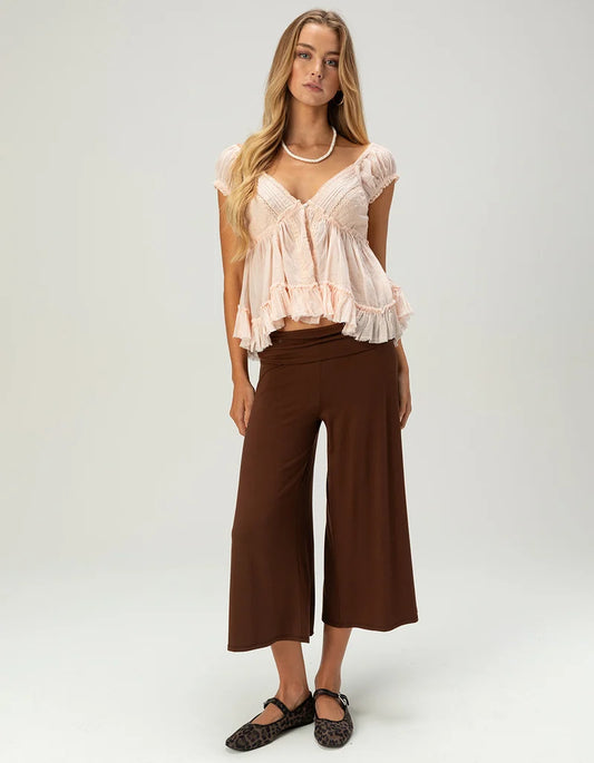 FULL TILT Womens Low Rise Gaucho Pants