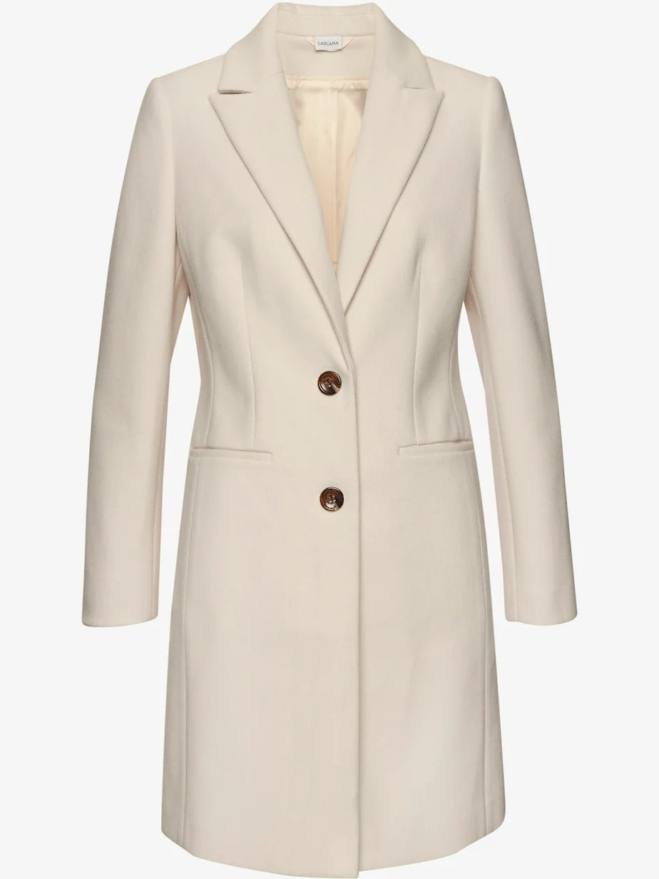 Manteau blazers avec col à revers et poches passepoilées