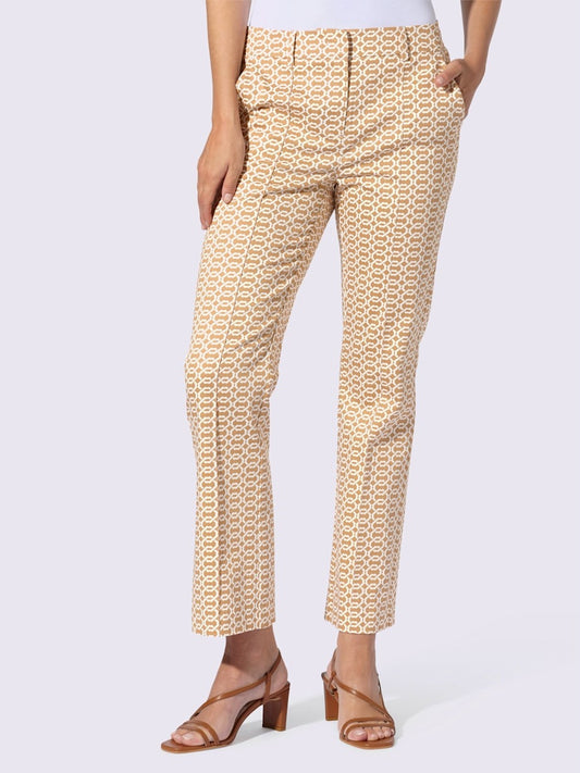 Pantalon imprimé avec poches latérales en coton biologique